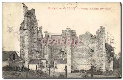 Cartes postales Chateau Environs de Douzy Ruines de Lejeau