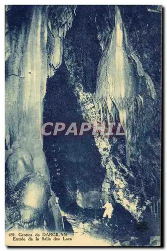 Ansichtskarte AK Grotte Grottes de Dargilan Entree de la salle des Lacs