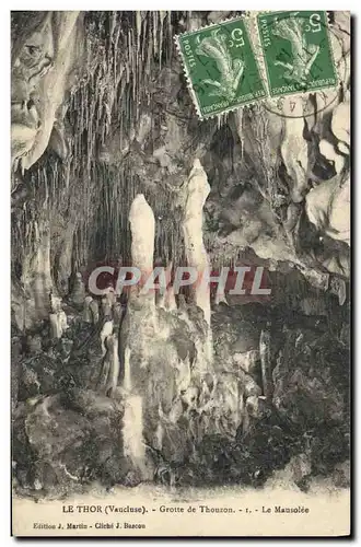 Ansichtskarte AK Grotte Grottes Le Thor Grotte de Thouzon Le mausolee