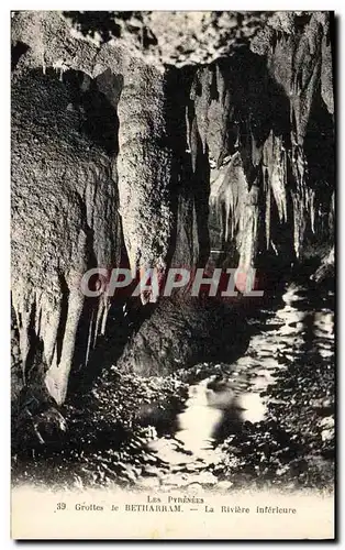 Ansichtskarte AK Grotte Grottes de Betharram La riviere inferieure