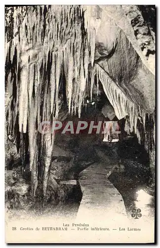 Ansichtskarte AK Grotte Grottes de Betharram Partie inferieure Les larmes