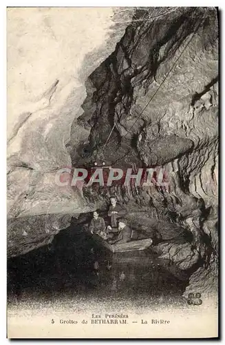 Ansichtskarte AK Grotte Grottes de Betharram La riviere Barque