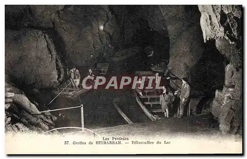 Ansichtskarte AK Grotte Grottes de Betharram Debarcadere du lac Barque