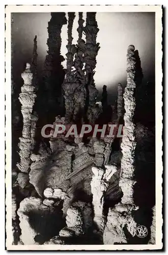 Cartes postales Grotte Grottes Aven d'Orgnac Groupe stalagmitique Detail