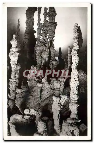 Cartes postales Grotte Grottes Aven d'Orgnac Groupe stalagmitique detail