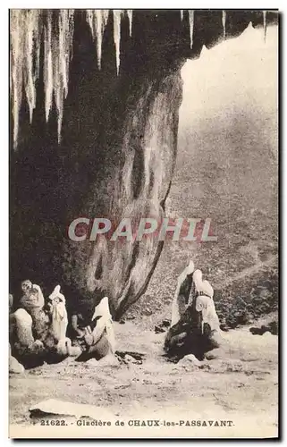 Ansichtskarte AK Grotte Grottes Glacieres de Chaux les Passavant