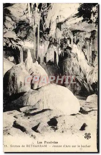 Cartes postales Grotte Grottes de Betharram Jeanne d'Arc sur le bucher