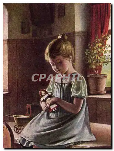 Cartes postales Fantaisie Enfant Poupee