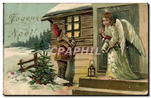 Ansichtskarte AK Fantaisie Enfant Poupee Ange Noel