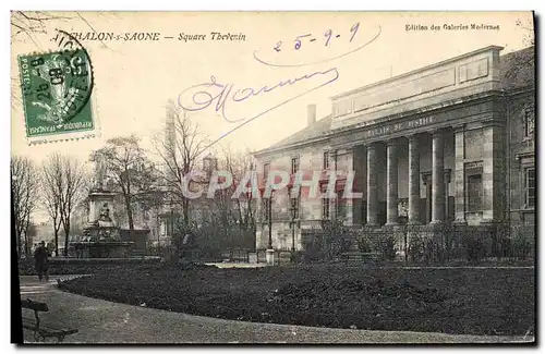 Cartes postales Palais de Justice Chalon sur Saone Square Thevenin