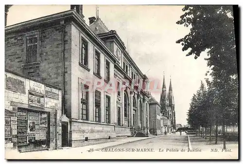 Cartes postales Palais de Justice Chalons sur Marne