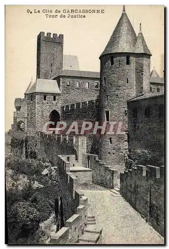 Cartes postales Palais de Justice Cite de Carcassonne Tour de justice