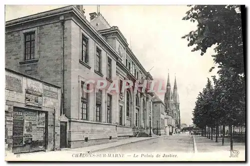 Cartes postales Palais de Justice Chalons sur Marne