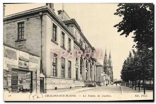 Ansichtskarte AK Palais de Justice Chalons sur Marne