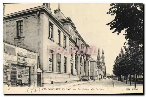 Cartes postales Palais de Justice Chalons sur Marne