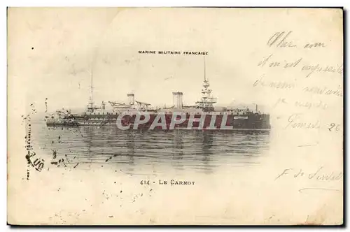 Cartes postales Bateau de Guerre Le Carnot