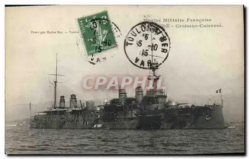 Cartes postales Bateau de Guerre Conde Croiseur Cuirasse