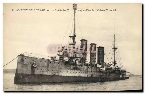 Cartes postales Bateau de Guerre L'Ex Kolber aujourd'hui le Colmar