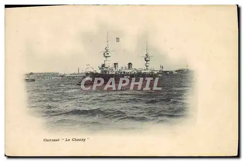 Ansichtskarte AK Bateau de Guerre Cuirasse Le Chanzy