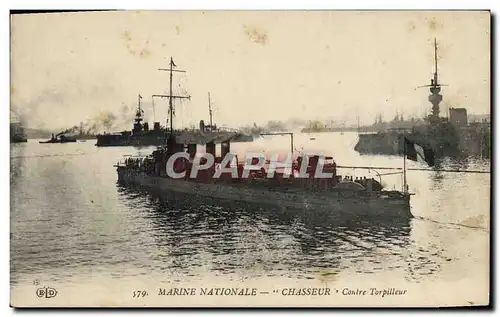 Ansichtskarte AK Bateau de Guerre Chasseur Contre torpilleur