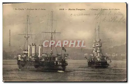 Ansichtskarte AK Bateau de Guerre Chanzy Croiseur de 1ere classe