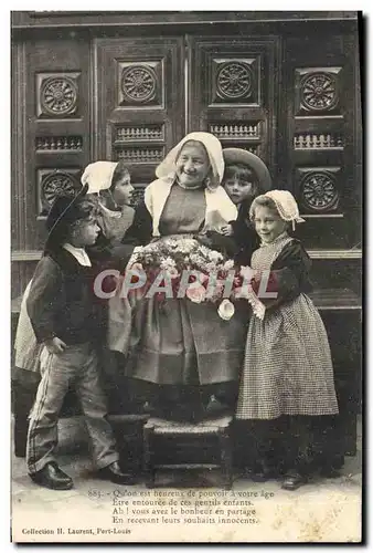 Ansichtskarte AK Folklore Enfants Bretagne