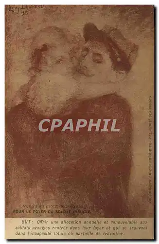 Cartes postales Militaria Pour le foyer du soldat aveugle