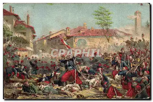 Cartes postales Militaria Prise de Magenta