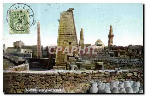 Ansichtskarte AK Egypt Egypte Louxor view of the temple