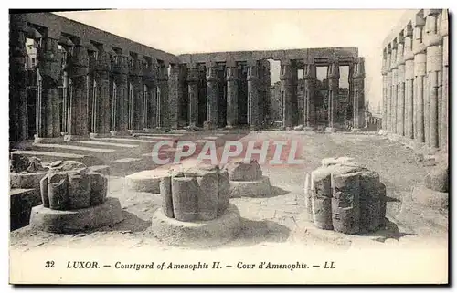 Cartes postales Egypt Egypte Luxor Courtyard of Amenophis II