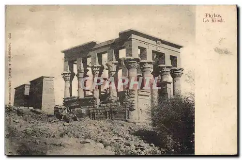 Ansichtskarte AK Egypt Egypte Phylae Le kiosk