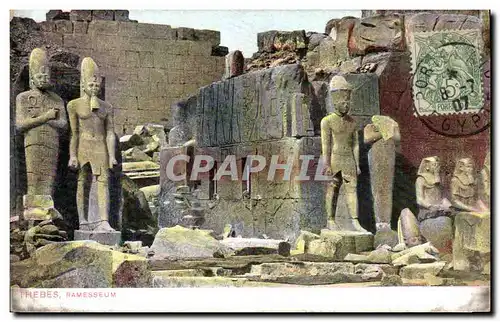 Ansichtskarte AK Egypt Egypte Thebes Ramesseum