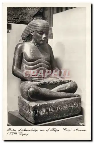 Cartes postales Egypt Egypte Statue of Amenhotep Cairo Museum