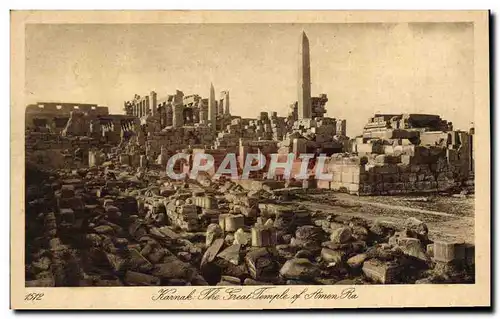 Ansichtskarte AK Egypt Egypte Karnak The great temple of Amen Ra