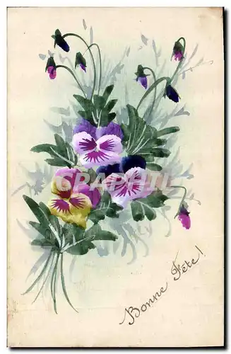 Cartes postales Fantaisie (dessin a la main) Fleurs