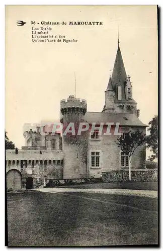 Cartes postales Chateau de Marouatte