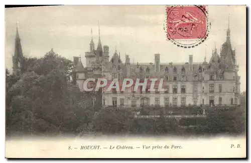 Cartes postales Chateau Vue prise du parc Mouchy