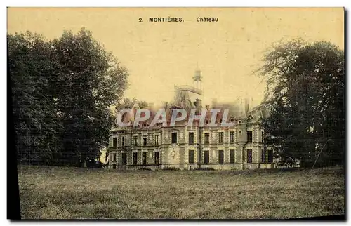Ansichtskarte AK Chateau Montieres (carte toilee)