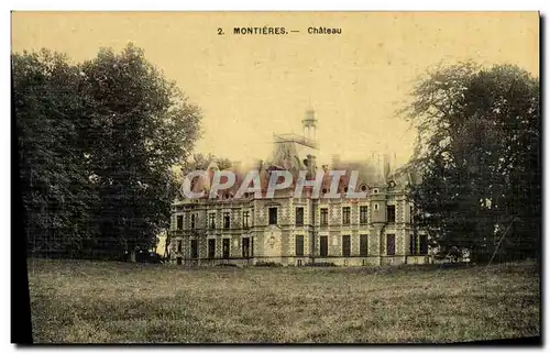 Cartes postales Chateau Montieres (carte toilee)