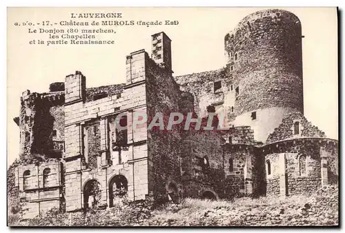 Cartes postales Chateau de Murols Le donjon Auvergne Les chapelles et la partie Renaissance