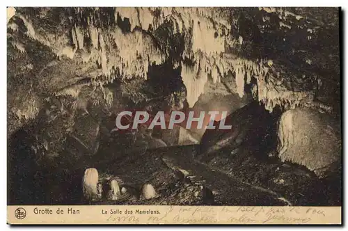 Ansichtskarte AK Grottes Grotte de Han La salle des Mamelons