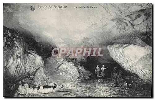 Cartes postales Grottes Grotte de Rochefort La galerie du timbre
