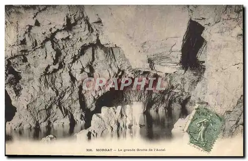 Cartes postales Grottes Morgat La grande Grotte de l'autel