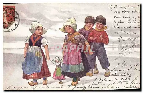 Cartes postales Fantaisie Enfants Poupee