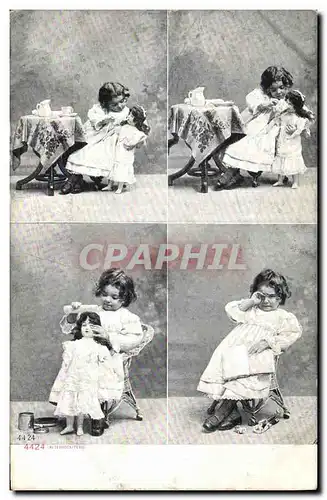 Cartes postales Fantaisie Enfants Poupee