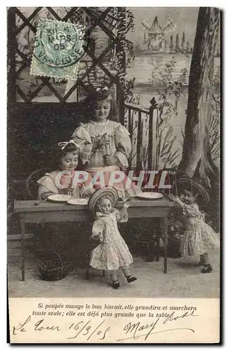 Cartes postales Fantaisie Enfants Poupee