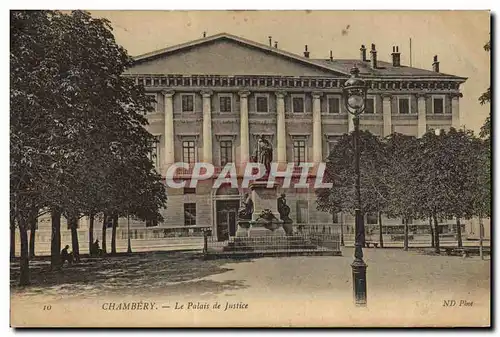 Cartes postales Palais de justice Chambery