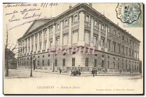 Cartes postales Palais de justice Chambery