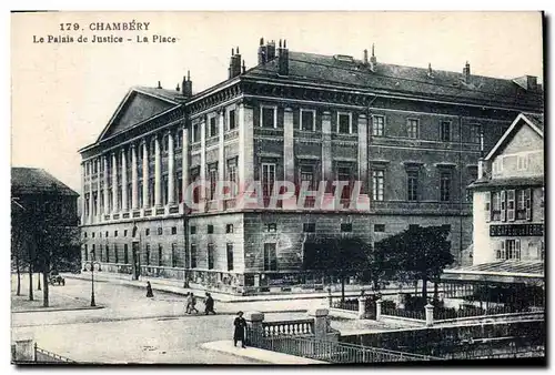 Cartes postales Palais de justice Chambery La place