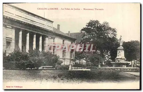 Cartes postales Palais de justice Monument Thevenin Chalon sur Saone